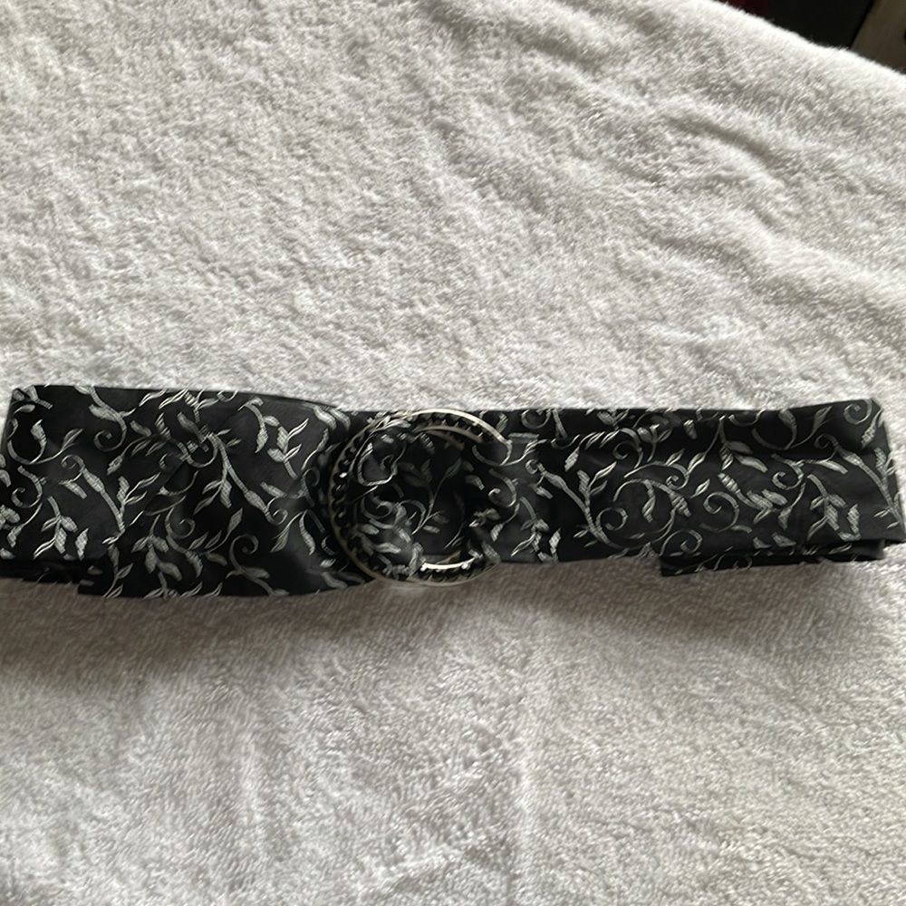 Express Womens Vintage 2000s Y2K Silk Tie Rhinestone Belt Medium